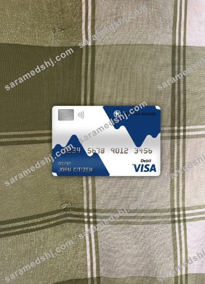 Cyprus Alpha bank visa debit card photolook front